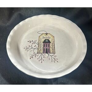 Nantucket "Welcome" 10" Pie Plate Dishwasher, oven, microwave safe